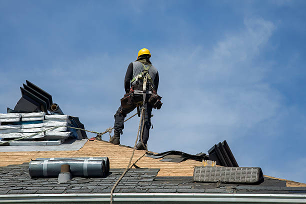 Professional Gutter Installation technician working in Sidney, NE